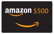 $500 Amazon Gift Card Giveaway