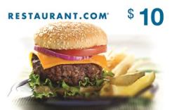 Restaurant.com $10 Gift Card