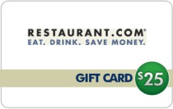 Restaurant.com $25 Gift Card