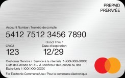 Virtual Universal Prepaid Mastercard $25 CAD