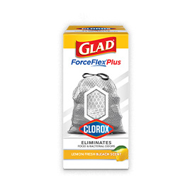 Glad® ForceFlexPlus with Clorox™ Trash Bags