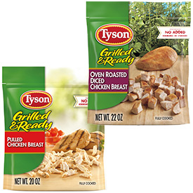 Tyson® Grilled & Ready® Diced or Pulled Chicken Breast