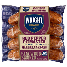 Wright® Brand Red Pepper Pitmaster Sausage