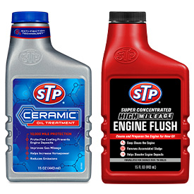 Ceramic Oil Treatment & High Mileage Engine Flush