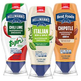 Hellmann's & Best Foods Flavors Squeeze Bottles