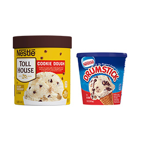 Nestle® Tollhouse and Drumstick Ice Cream