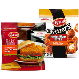 Tyson® Any'tizers, Wings & Patties