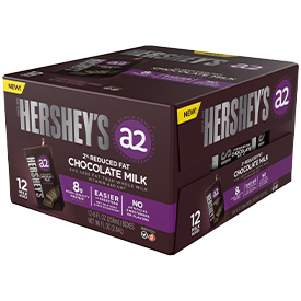 HERSHEY’S a2 Milk® Chocolate 2% Reduced Fat Milk Boxes