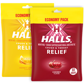 HALLS Cough Drops - 80 count