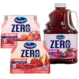 Ocean Spray Zero Sugar, 6 Pack or 3L