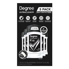Degree® Men UltraClear+ Antiperspirant Deodorant 5 pk