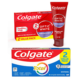 Colgate Total® and Optic White® Toothpaste - Two Pack