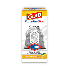 GLAD® ForceFlex MaxStrength with Clorox™ Trash Bags