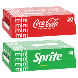 Coca-Cola® and Sprite® 30 Pack Mini Cans