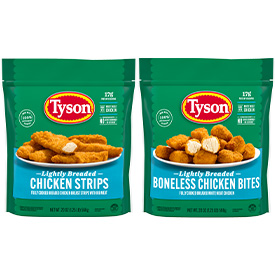 Tyson® Lightly Breaded Frozen Chicken