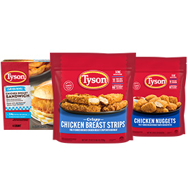 Tyson® Chicken Sandwiches, Strips, & Nuggets