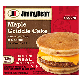 Jimmy Dean® Egg & Cheese Maple Griddle Cakes