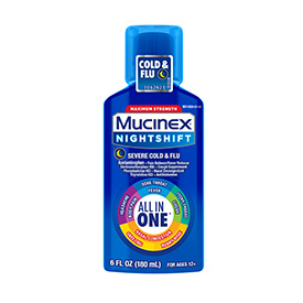 Mucinex® Nightshift Severe Cold & Flu Medicine