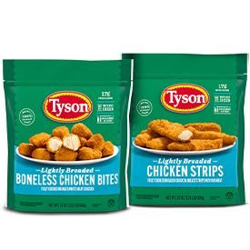 Tyson® Lightly Breaded Frozen Chicken