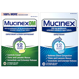 MUCINEX® DM, SE, D Large Count Tablets - 28ct or Larger