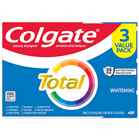 Colgate Total® and Sensitive Toothpaste (3 Packs)