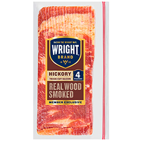 Wright® Brand Thick Sliced Hickory Smoked Bacon