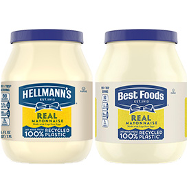 Hellmann's or Best Foods Real Mayonnaise Jars 64 oz.