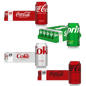 Coca-Cola® and Sprite® 35 Pack Cans